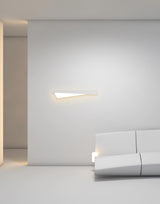 Modern Folding Line LED Wall Sconce Minimalist Linear White Aluminum Light