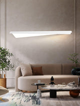 Modern Folding Line LED Wall Sconce Minimalist Linear White Aluminum Light