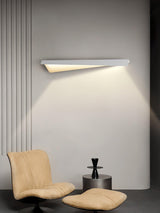 Modern Folding Line LED Wall Sconce Minimalist Linear White Aluminum Light