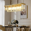Modern Four Layer Round Crystal Chandelier Luxury 3 Color Dimming Pendant Lighting