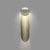 Modern Fringed Metal Wall Sconce Pair Gold and Chrome Indoor Lighting for Living Room