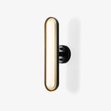 Modern Frosted Glass Capsule LED Wall Sconce and Ceiling Light Set of 2 in Metal Finish