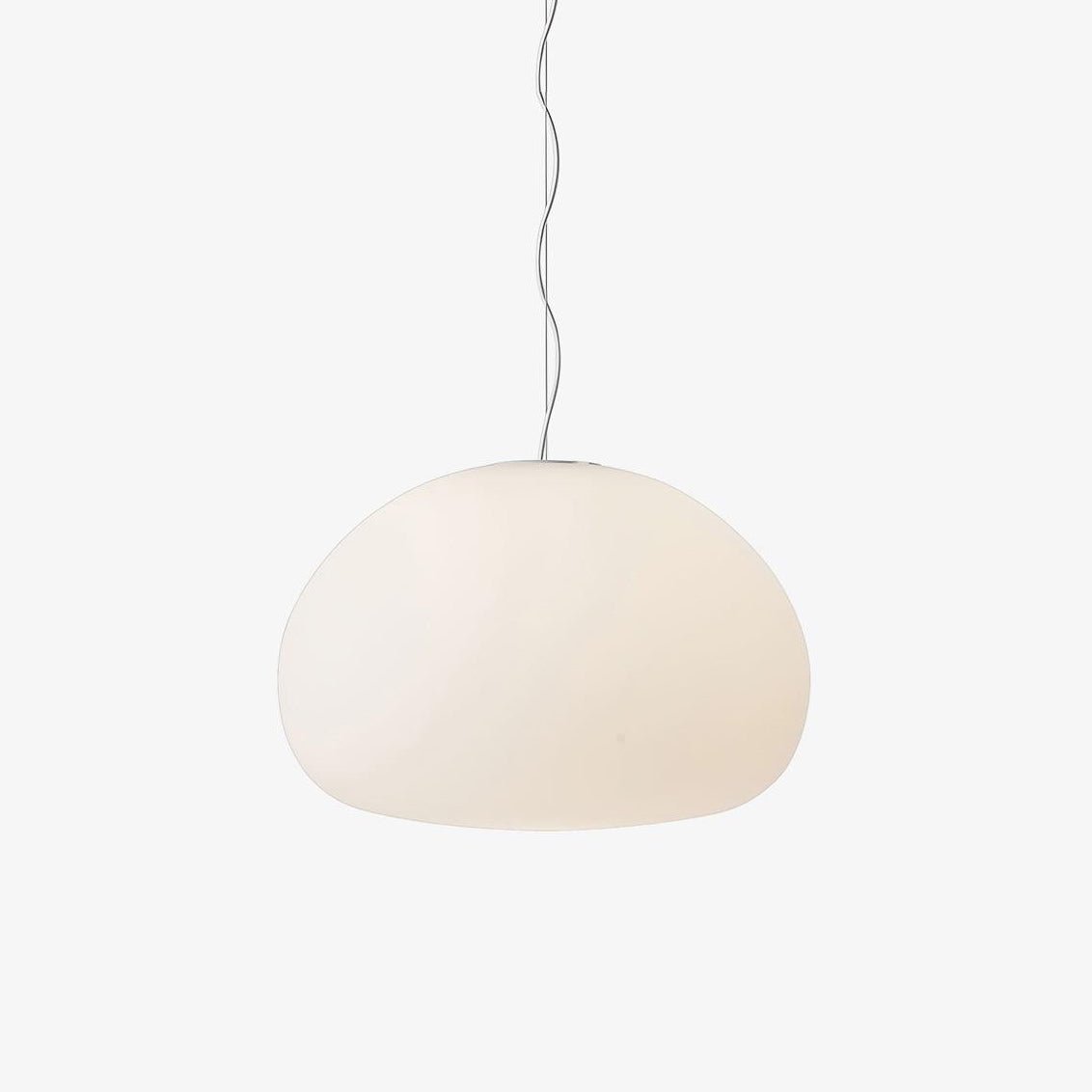 Modern Frosted Glass Drop Pendant Light Contemporary White Ceiling Hanging Fixture