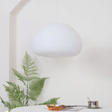 Modern Frosted Glass Drop Pendant Light Contemporary White Ceiling Hanging Fixture