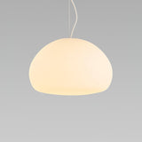 Modern Frosted Glass Drop Pendant Light Contemporary White Ceiling Hanging Fixture
