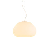 Modern Frosted Glass Drop Pendant Light Contemporary White Ceiling Hanging Fixture