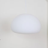 Modern Frosted Glass Drop Pendant Light Contemporary White Ceiling Hanging Fixture
