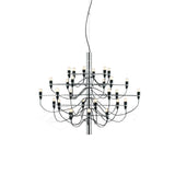 Modern Fruit Drop Chandelier Suspension Light Multi Bulb Mirror Polish Steel Ceiling Lamp for Living Room Dining