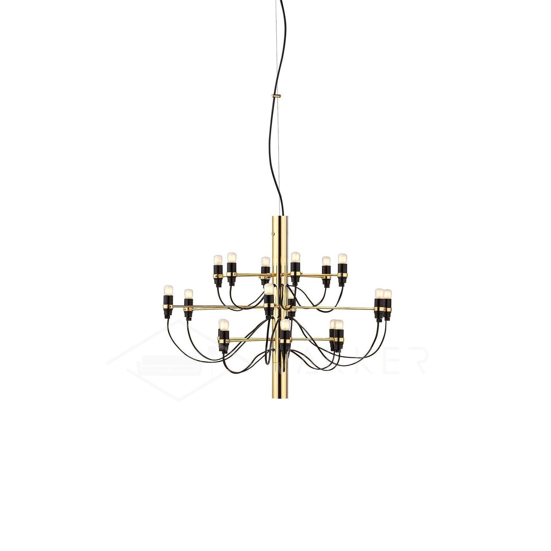 Modern Fruit Drop Chandelier Suspension Light Multi Bulb Mirror Polish Steel Ceiling Lamp for Living Room Dining