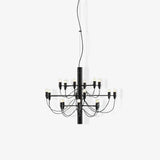 Modern Fruit Drop Chandelier Suspension Light Multi Bulb Mirror Polish Steel Ceiling Lamp for Living Room Dining