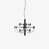 Modern Fruit Drop Chandelier Suspension Light Multi Bulb Mirror Polish Steel Ceiling Lamp for Living Room Dining