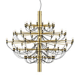 Modern Fruit Drop Chandelier Suspension Light Multi Bulb Mirror Polish Steel Ceiling Lamp for Living Room Dining