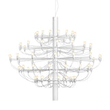 Modern Fruit Drop Chandelier Suspension Light Multi Bulb Mirror Polish Steel Ceiling Lamp for Living Room Dining