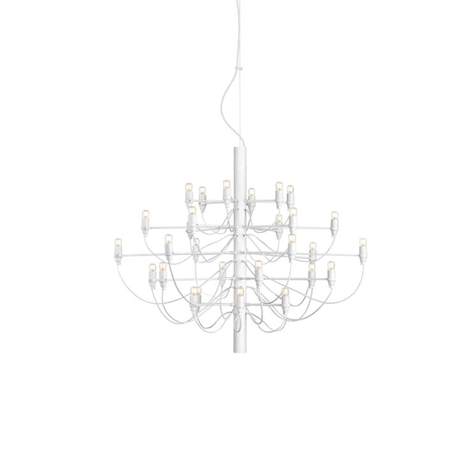 Modern Fruit Drop Chandelier Suspension Light Multi Bulb Mirror Polish Steel Ceiling Lamp for Living Room Dining