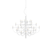 Modern Fruit Drop Chandelier Suspension Light Multi Bulb Mirror Polish Steel Ceiling Lamp for Living Room Dining
