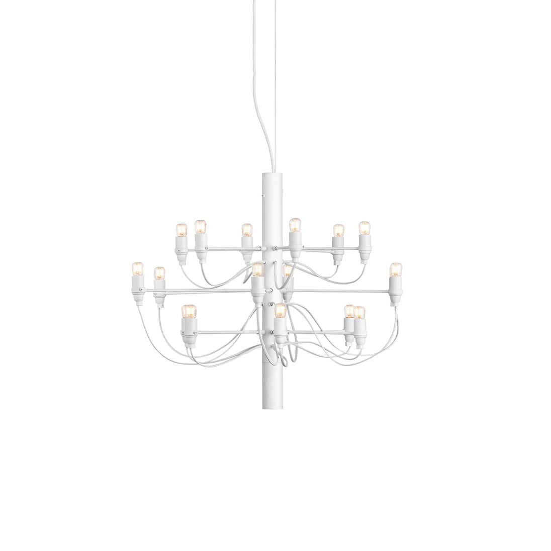 Modern Fruit Drop Chandelier Suspension Light Multi Bulb Mirror Polish Steel Ceiling Lamp for Living Room Dining