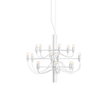 Modern Fruit Drop Chandelier Suspension Light Multi Bulb Mirror Polish Steel Ceiling Lamp for Living Room Dining