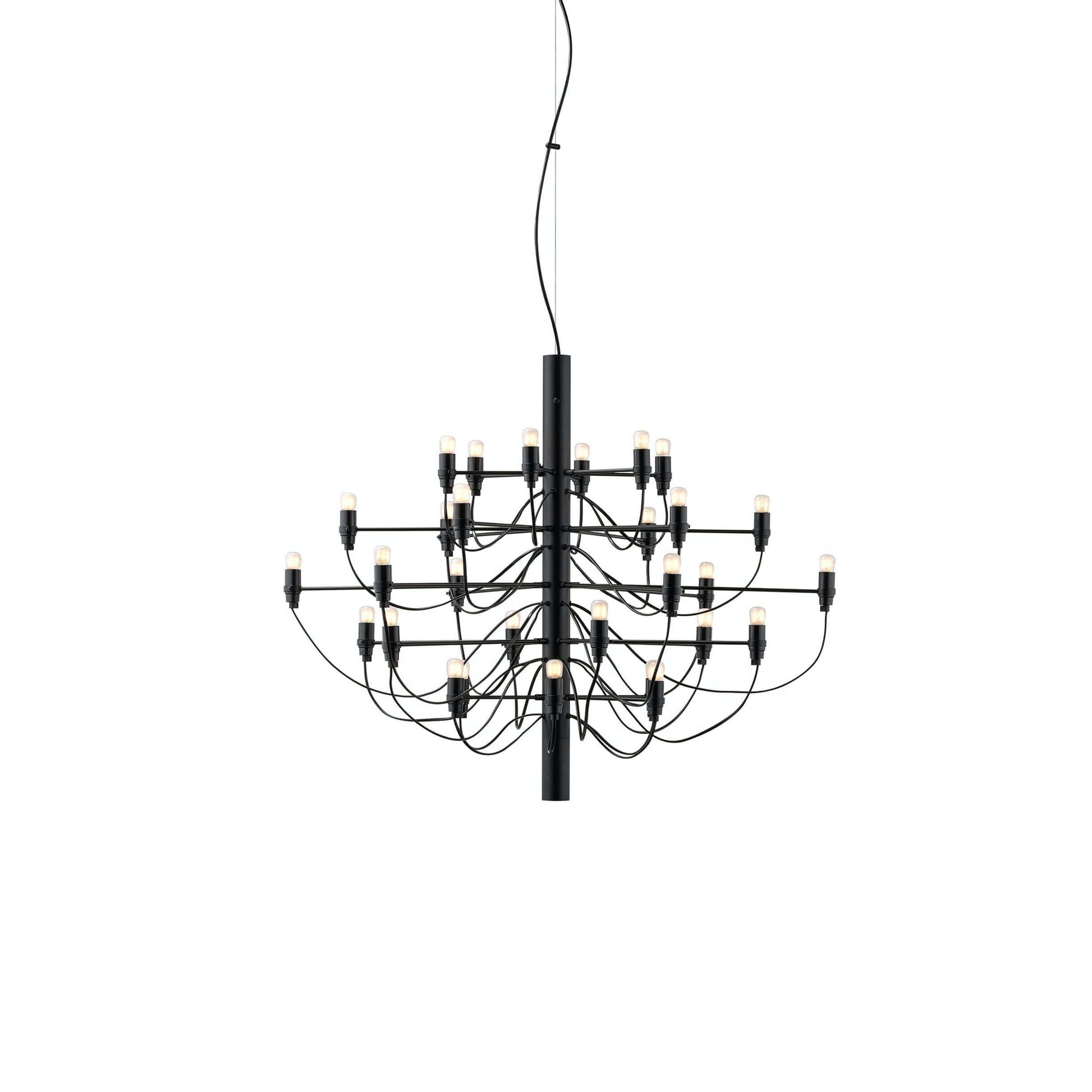 Modern Fruit Drop Chandelier Suspension Light Multi Bulb Mirror Polish Steel Ceiling Lamp for Living Room Dining