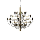 Modern Fruit Drop Chandelier Suspension Light Multi Bulb Mirror Polish Steel Ceiling Lamp for Living Room Dining