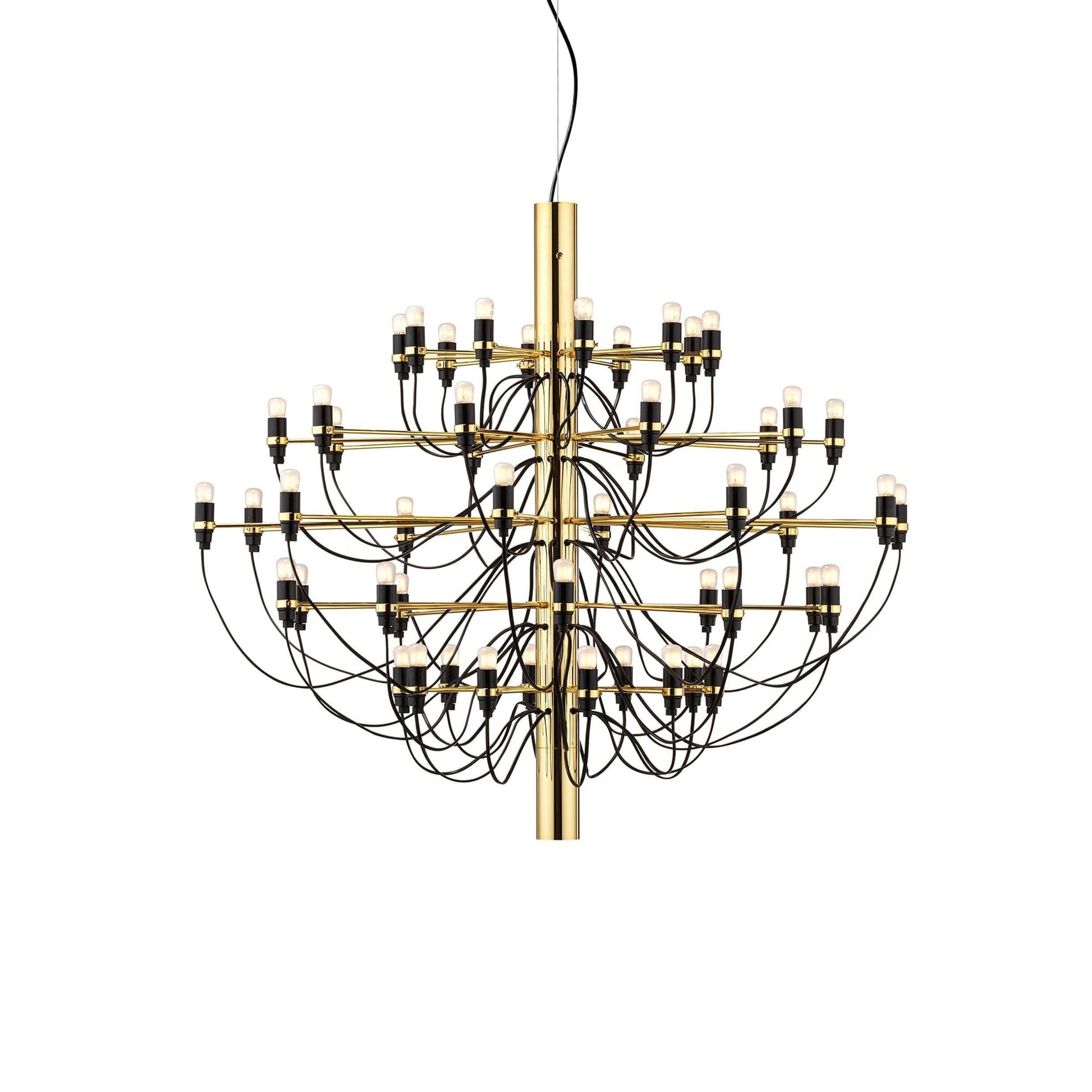 Modern Fruit Drop Chandelier Suspension Light Multi Bulb Mirror Polish Steel Ceiling Lamp for Living Room Dining