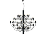 Modern Fruit Drop Chandelier Suspension Light Multi Bulb Mirror Polish Steel Ceiling Lamp for Living Room Dining