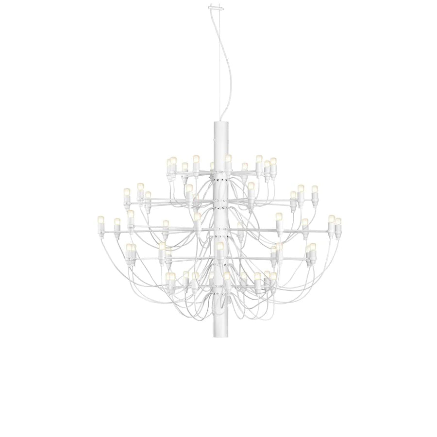 Modern Fruit Drop Chandelier Suspension Light Multi Bulb Mirror Polish Steel Ceiling Lamp for Living Room Dining