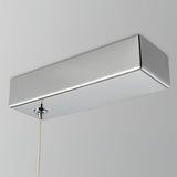 Modern Gand Cascading Acrylic LED Linear Chandelier Chrome Metal Ceiling Hanging Light Fixture