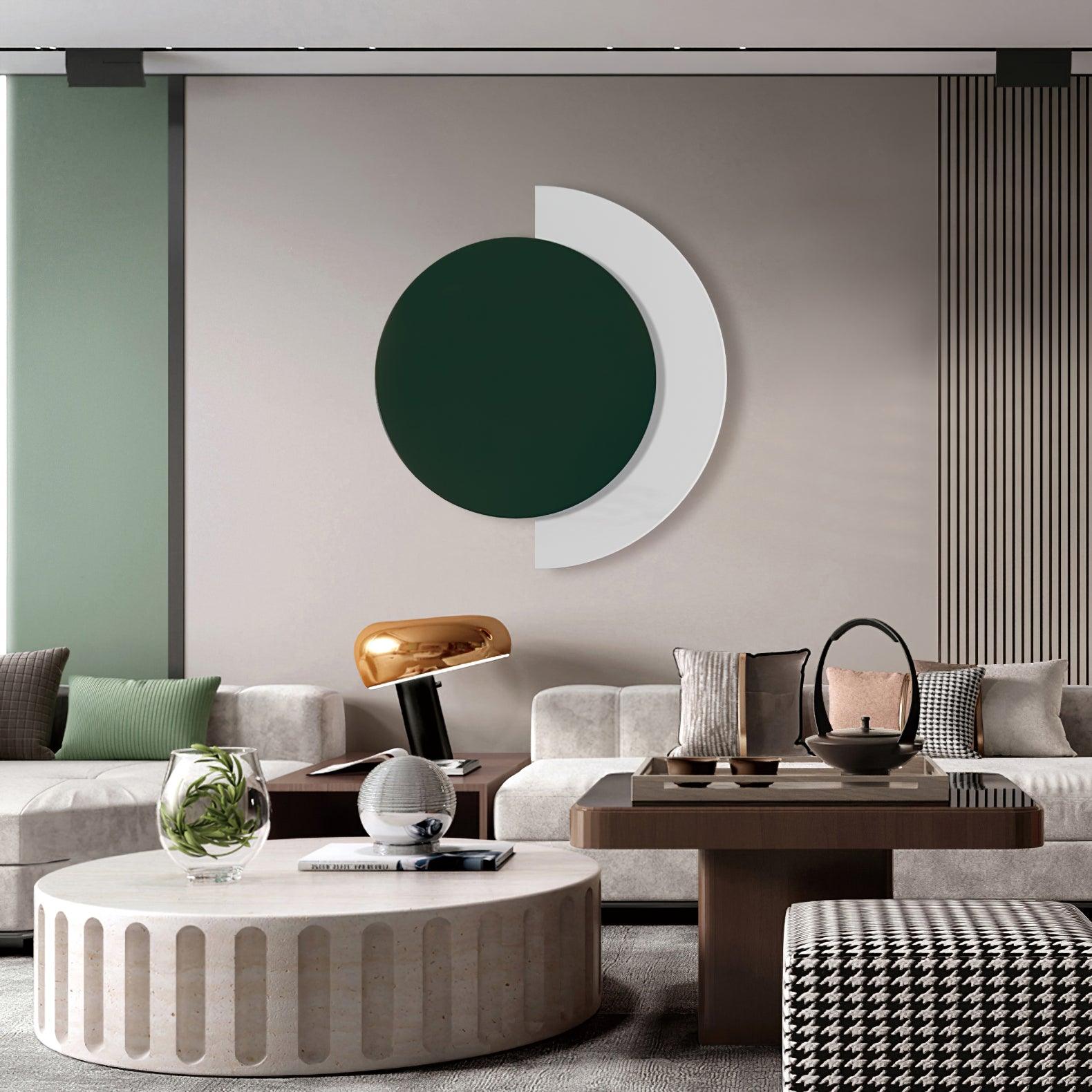 Modern Geometric Abstract Ring LED Wall Sconce Light for Contemporary Interior Decor