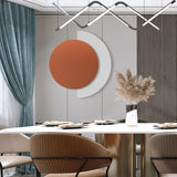 Modern Geometric Abstract Ring LED Wall Sconce Light for Contemporary Interior Decor