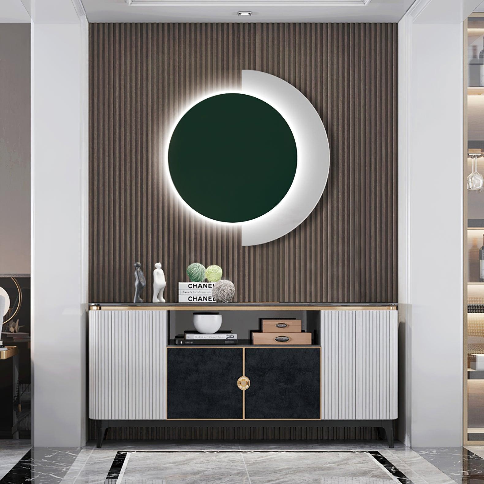 Modern Geometric Abstract Ring LED Wall Sconce Light for Contemporary Interior Decor