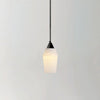 Modern Geometric Alabaster and Brass Pendant Light for Contemporary Home Interiors