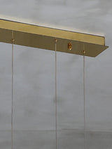 Modern Geometric Alabaster Box Pendant Light White Stone Cube Hanging Chandelier