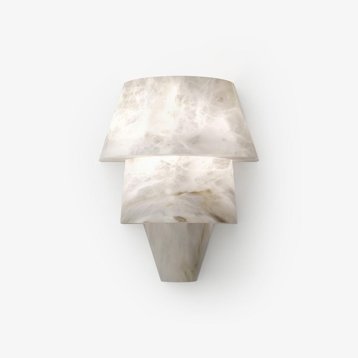 Modern Geometric Alabaster Sconce Wall Light LED Indoor Uplight Bracket Fixture