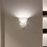 Modern Geometric Alabaster Sconce Wall Light LED Indoor Uplight Bracket Fixture
