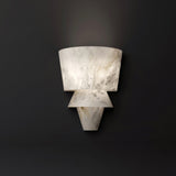 Modern Geometric Alabaster Sconce Wall Light LED Indoor Uplight Bracket Fixture