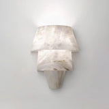 Modern Geometric Alabaster Sconce Wall Light LED Indoor Uplight Bracket Fixture