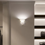 Modern Geometric Alabaster Sconce Wall Light LED Indoor Uplight Bracket Fixture
