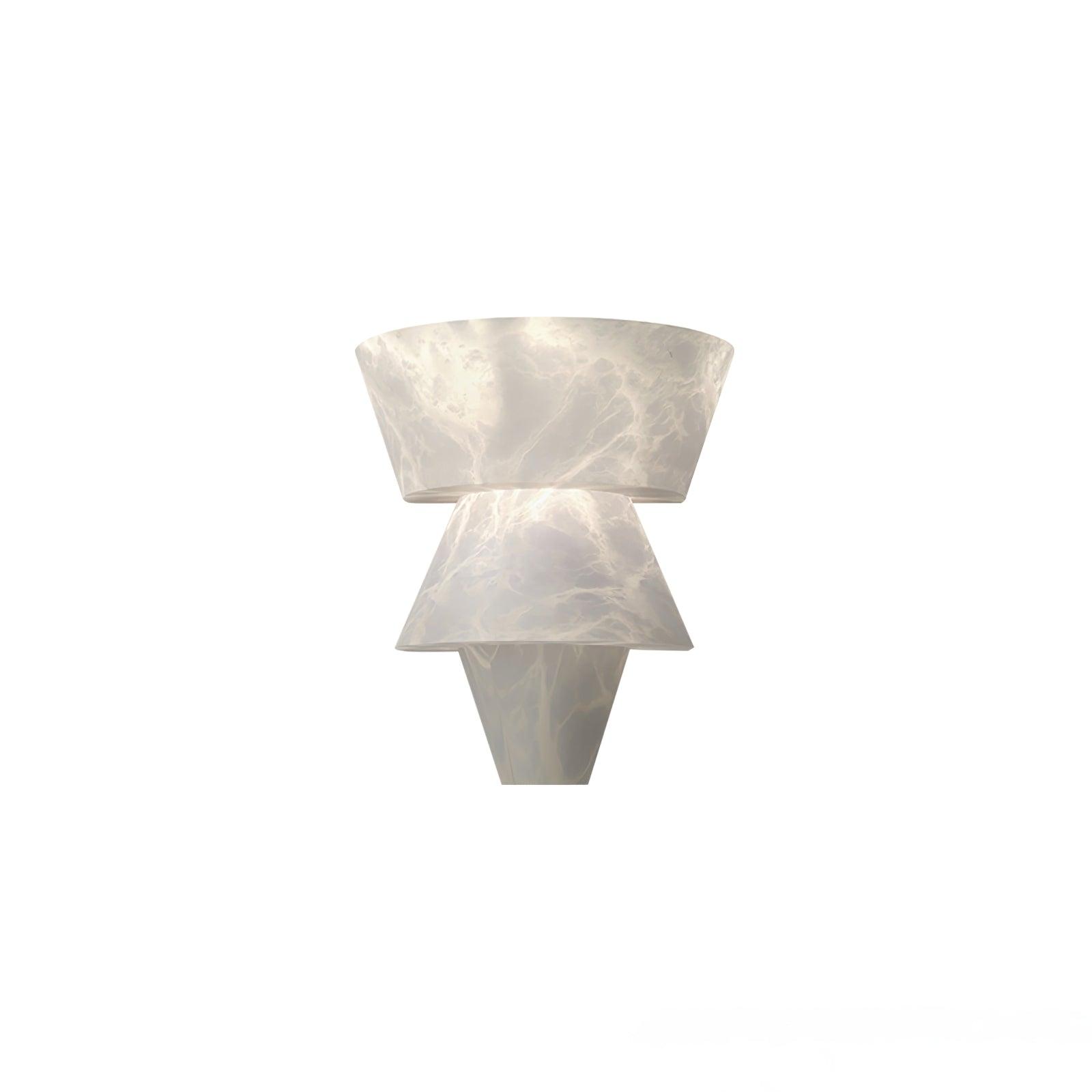 Modern Geometric Alabaster Sconce Wall Light LED Indoor Uplight Bracket Fixture