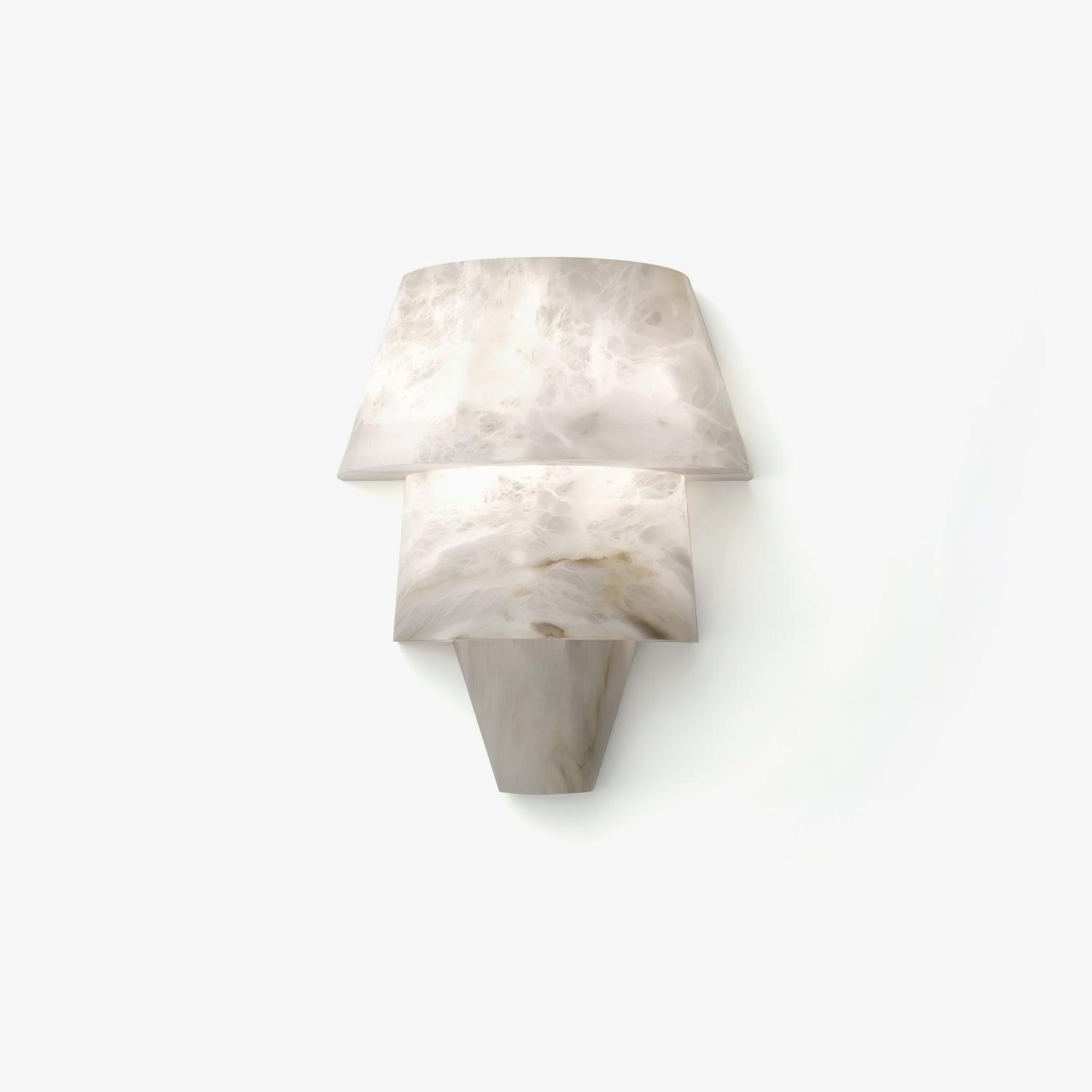 Modern Geometric Alabaster Sconce Wall Light LED Indoor Uplight Bracket Fixture