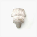Modern Geometric Alabaster Sconce Wall Light LED Indoor Uplight Bracket Fixture