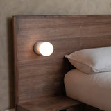 Modern Geometric Concrete and Glass Wall Sconce Set of 2 for Indoor Lighting