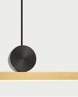 Modern Geometric Crown Pendant Light Polished Brass LED Linear Suspension Lamp