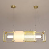 Modern Geometric Cube Modular Pendant Light Adjustable LED Ceiling Hanging Fixture