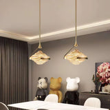 Modern Geometric Diamond Crystal LED Pendant Light Adjustable Ceiling Fixture for Dining Room