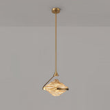 Modern Geometric Diamond Crystal LED Pendant Light Adjustable Ceiling Fixture for Dining Room