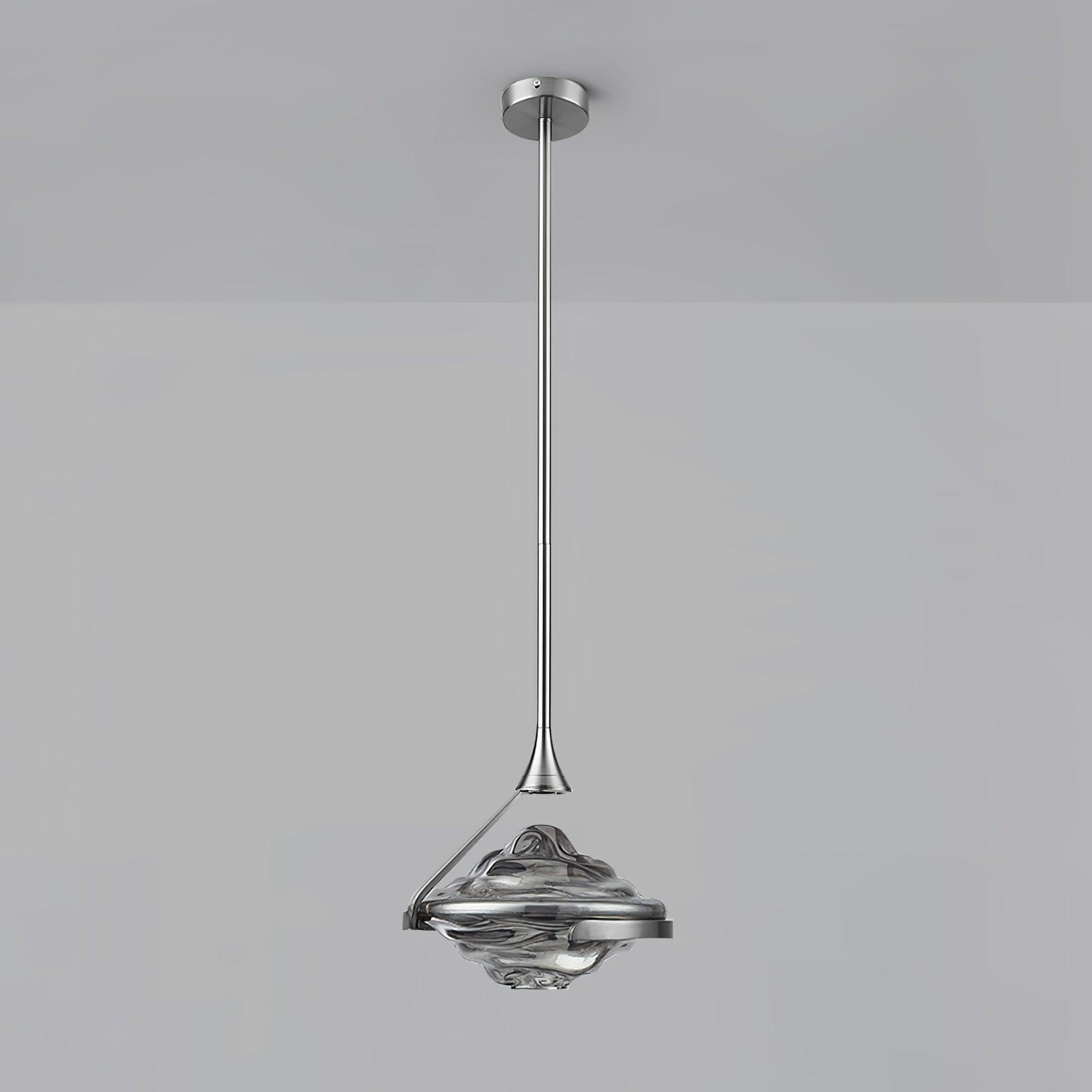 Modern Geometric Diamond Crystal LED Pendant Light Adjustable Ceiling Fixture for Dining Room