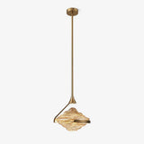 Modern Geometric Diamond Crystal LED Pendant Light Adjustable Ceiling Fixture for Dining Room