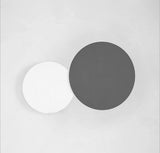 Modern Geometric Disc LED Wall Sconce Minimalist Circular Indirect Lighting Fixture