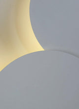 Modern Geometric Disc LED Wall Sconce Minimalist Circular Indirect Lighting Fixture