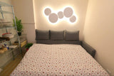 Modern Geometric Disc LED Wall Sconce Minimalist Circular Indirect Lighting Fixture